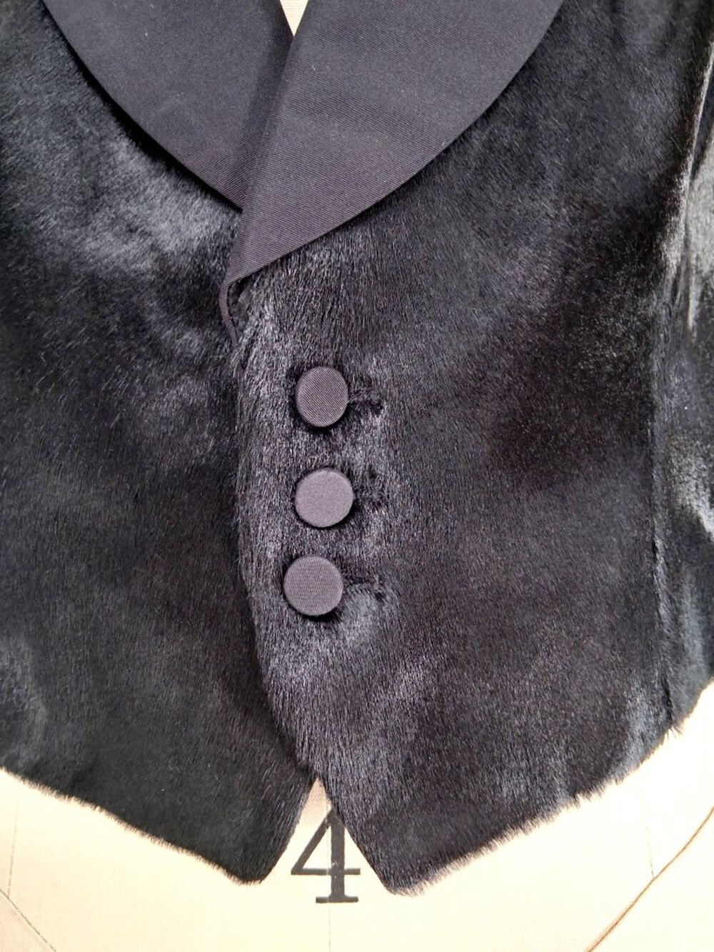 RALPH LAUREN Pony Hair Calf Vest Silk Shawl Collar Black Western Tuxedo SZ 6 NWT - Picture 2 of 12